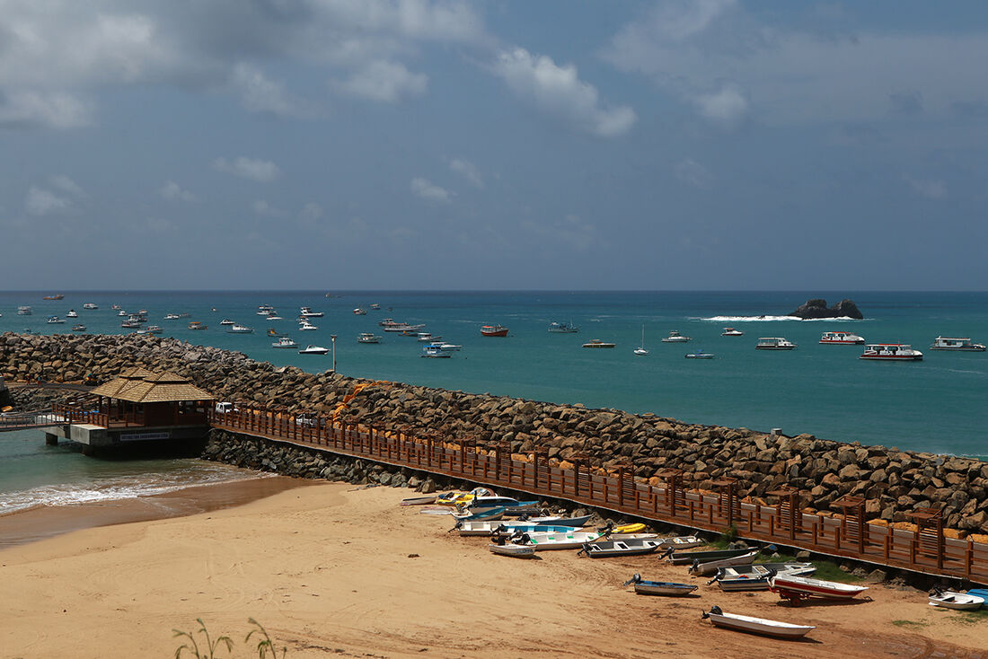 Porto de Santo Antônio, em Fernando de Noronha