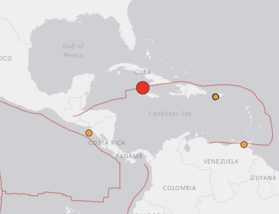 Terremoto no Mar do Caribe