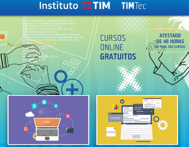 Plataforma de educação à distância do Instituto TIM oferece 30 cursos de temas como empreendedorismo e programação de games