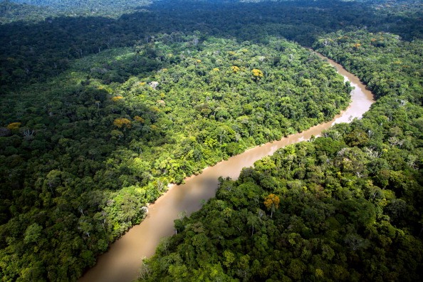 Vista das grandes extensões da Amazônia