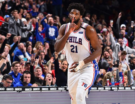 Joel Embiid, pivô do Philadelphia 76ers 