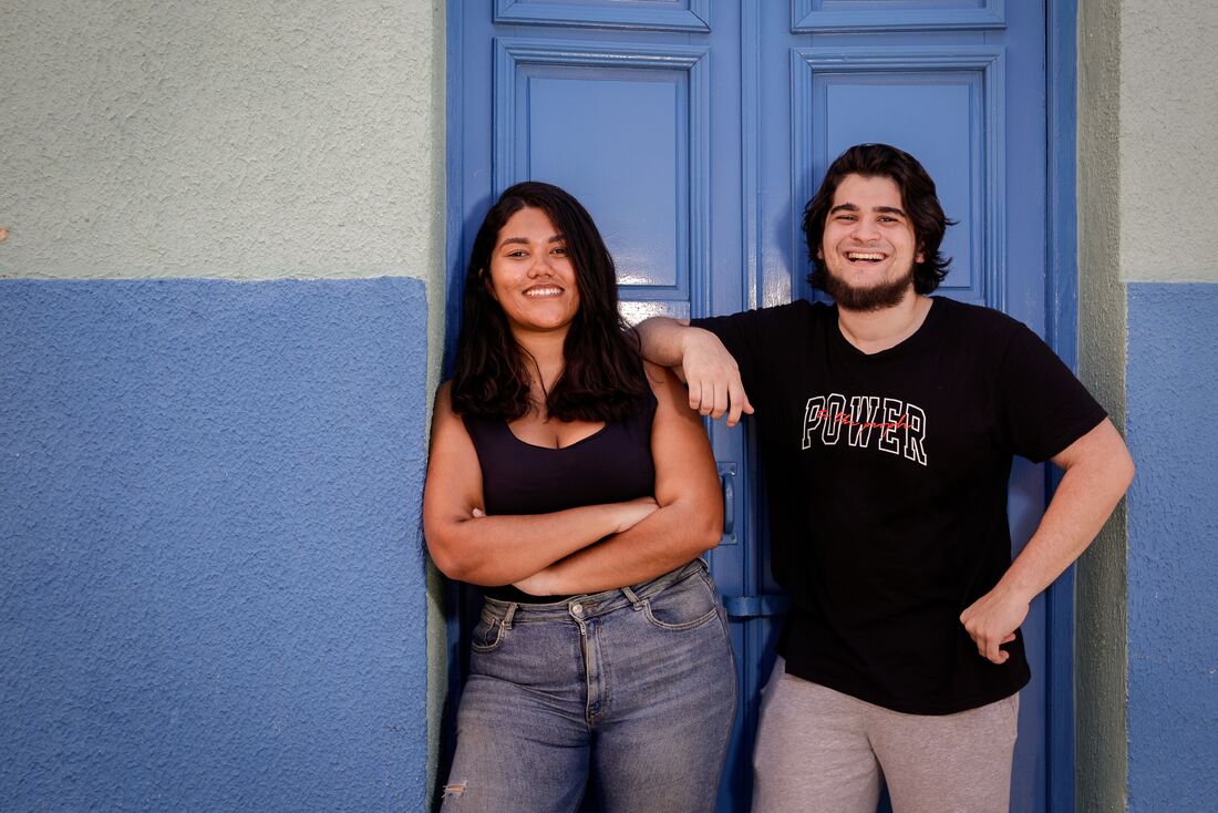 Miguel Guerra e Lidiane Mota são amigos desde a infância