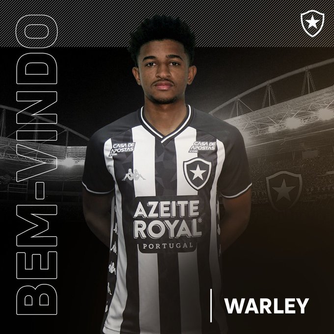 Warley foi oficializado pelo Botafogo nesta quinta-feira