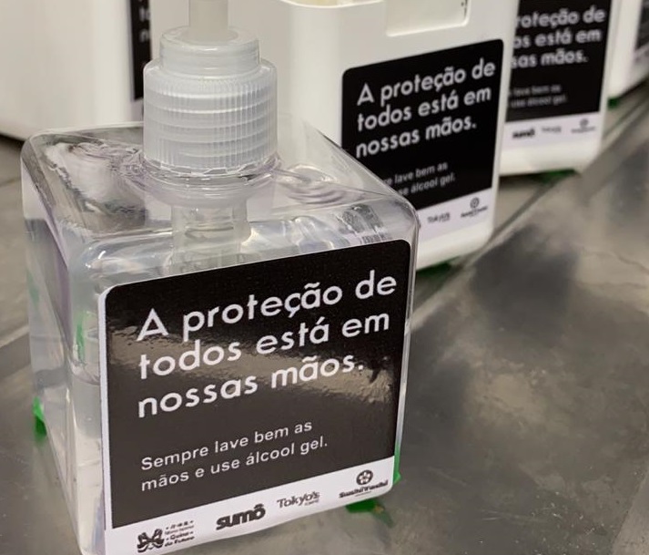 Álcool em gel entra na rotina dos restaurantes