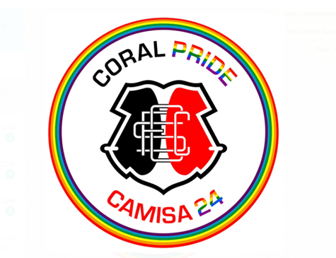 Coral Pride, camisa 24, coletivo LGBTIA+ do Santa Cruz