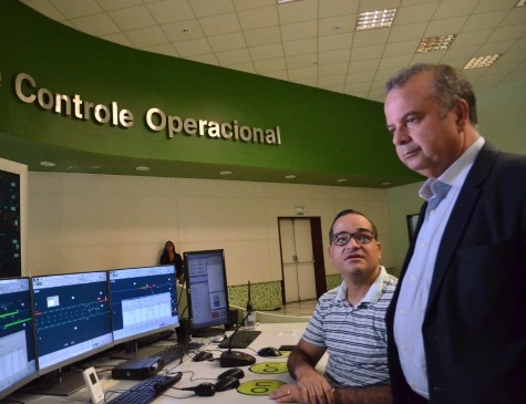 Ministro Rogério Marinho em visita ao Centro de Controle da CBTU Recife