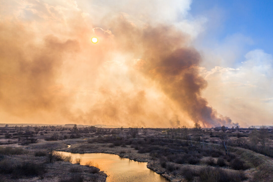 Incêndio ocorreu num raio de 30km da usina