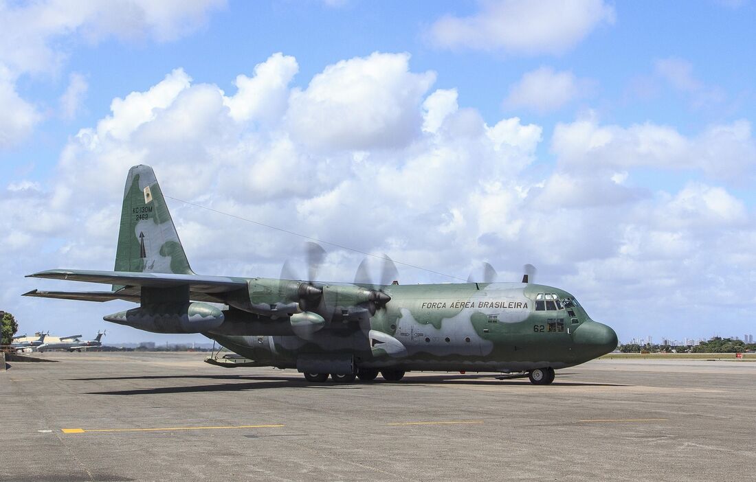 A aeronave C-130 Hércules