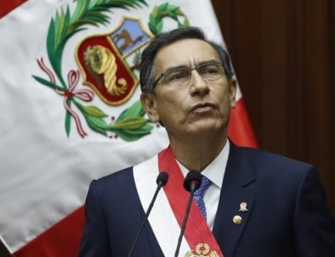 O ex-presidente do Peru, Martín Vizcarra