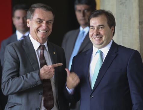 Jair Bolsonaro e Rodrigo Maia