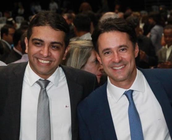 Deputado federal Fernando Rodolfo e prefeito de Jaboatão, Anderson Ferreira, ambos do PL.