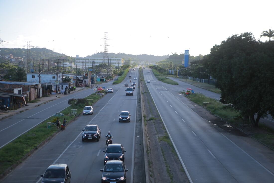 BR-232 na altura do Curado, no Recife