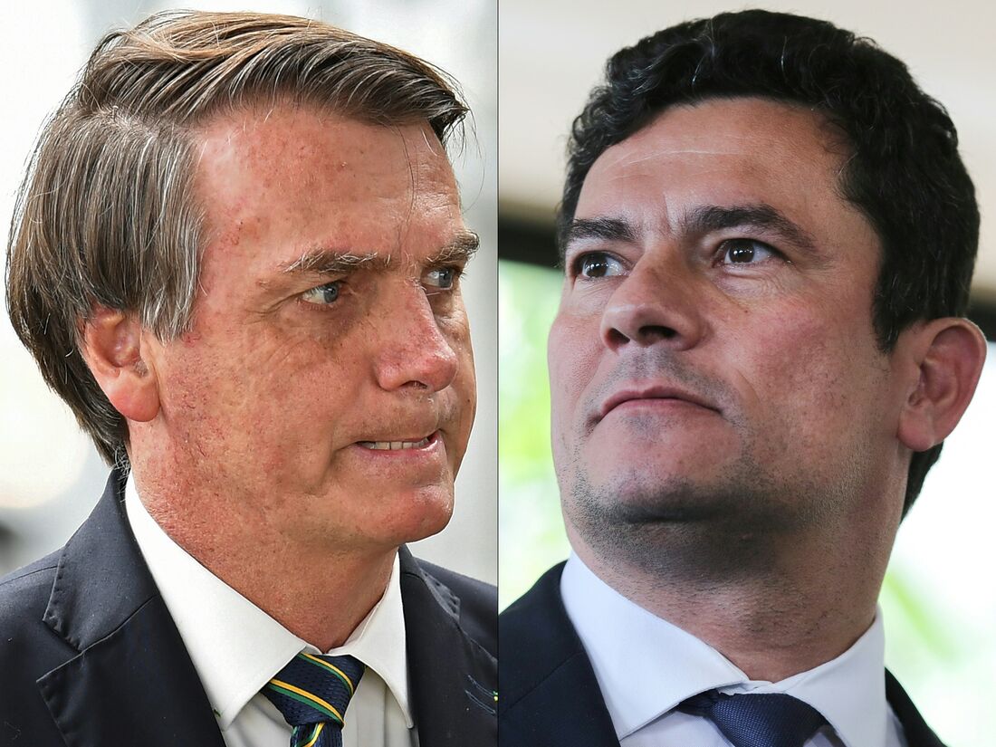 Ex-ministro da Justiça, Sérgio Moro e Presidente Jair Bolsonaro