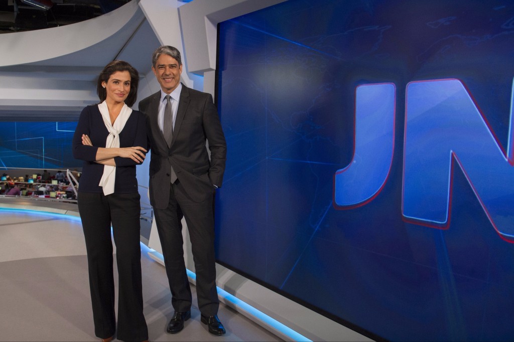 William Bonner e Renata Vasconcellos, apresentadores do Jornal Nacional