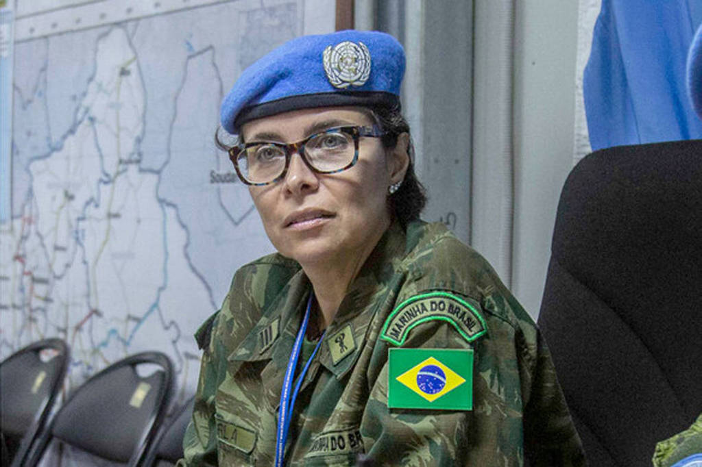 Militar brasileira Carla Monteiro de Castro Araújo, premiada na ONU