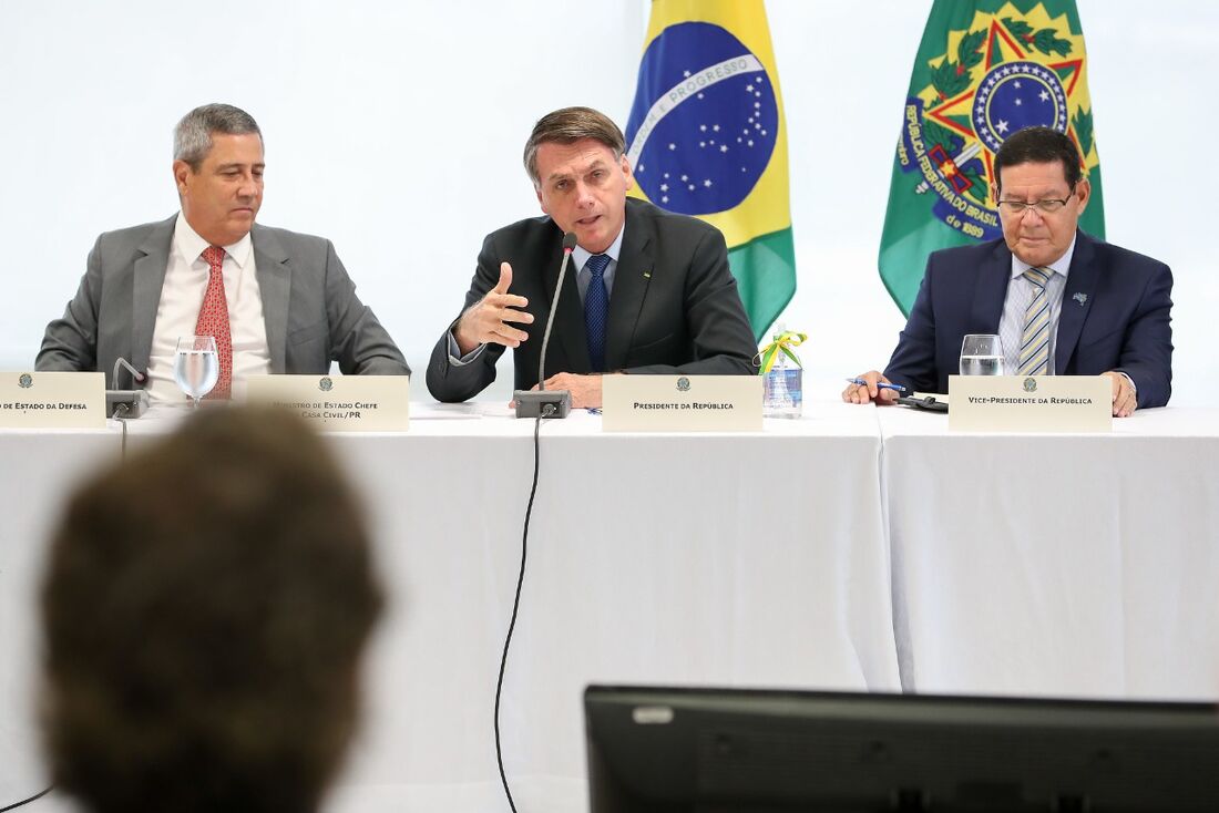 Reunião de Jair Bolsonaro com os ministros