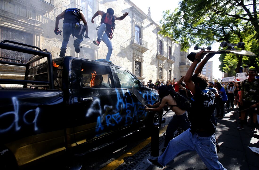 Protestos no México pela morte de um jovem 