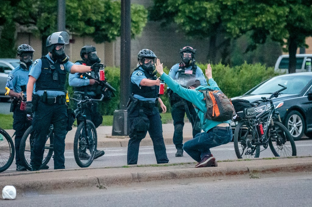 Flagrante de violência policial nos EUA