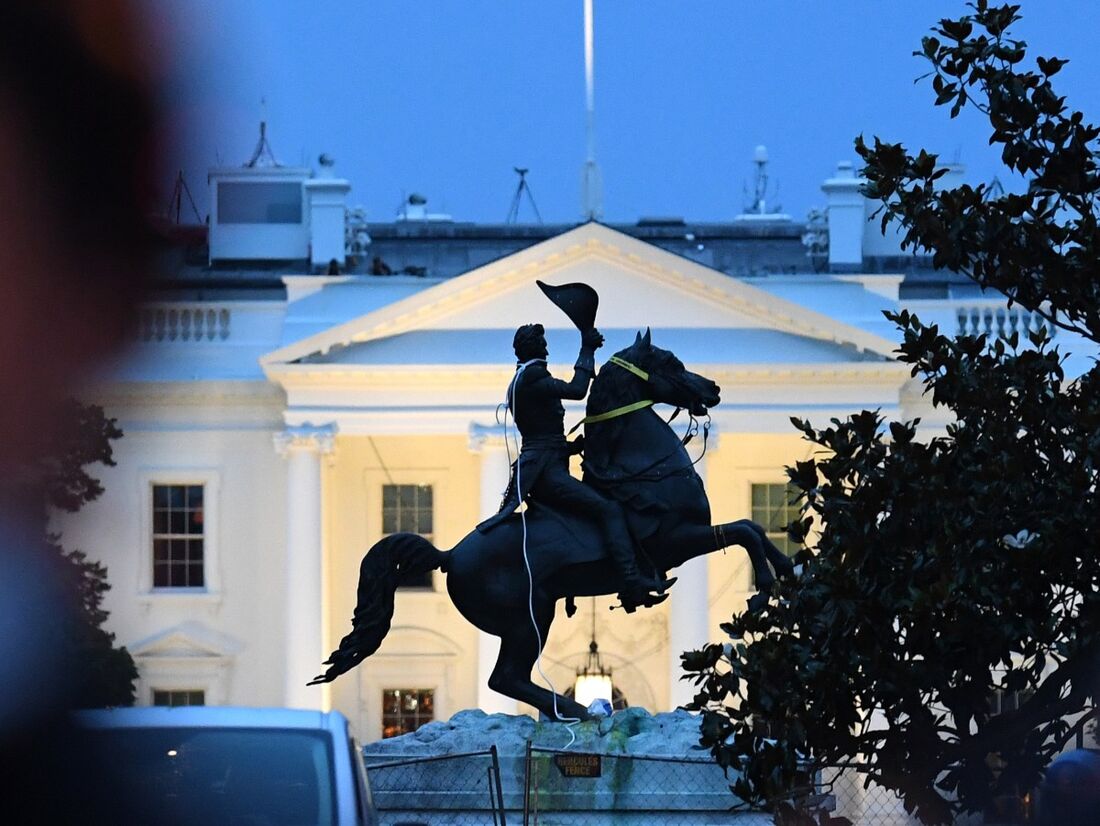 Estátua do ex-presidente dos EUA Andrew Jackson