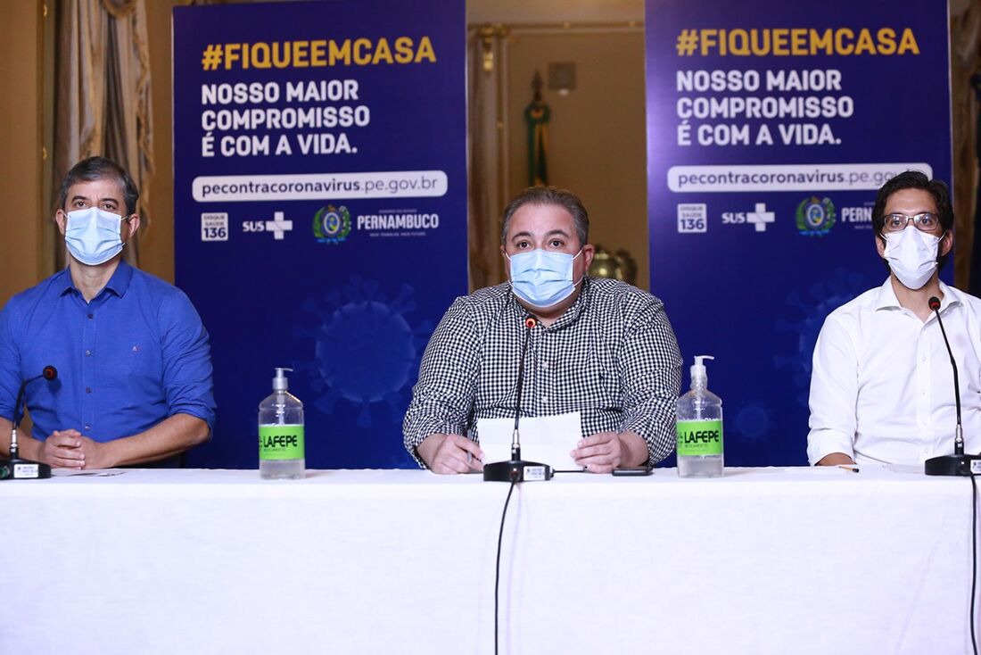 Alexandre Rêbelo, André Longo e Bruno Schwambach, em entrevista remota