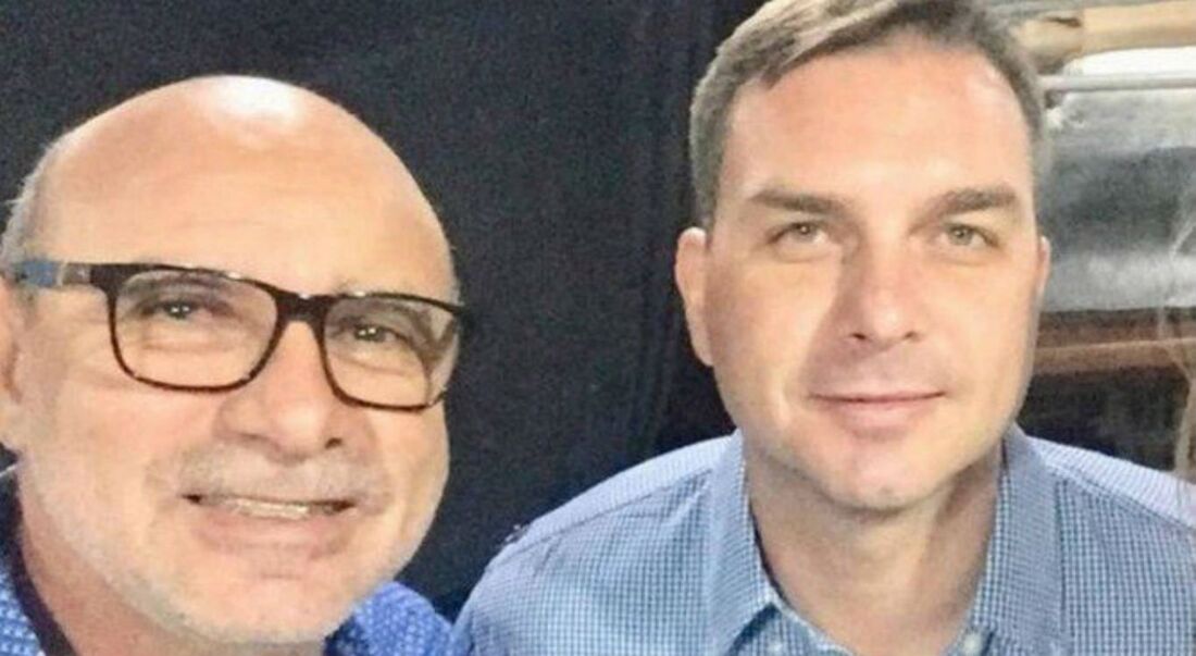 Fabrício Queiroz e Flávio Bolsonaro