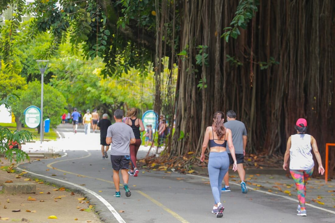 Movimentação no Parque da Jaqueira