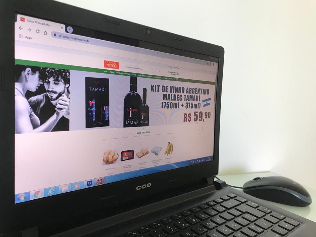 Mercadinho criou um site para vendas a fim de atender demandas de 'novos' consumidores