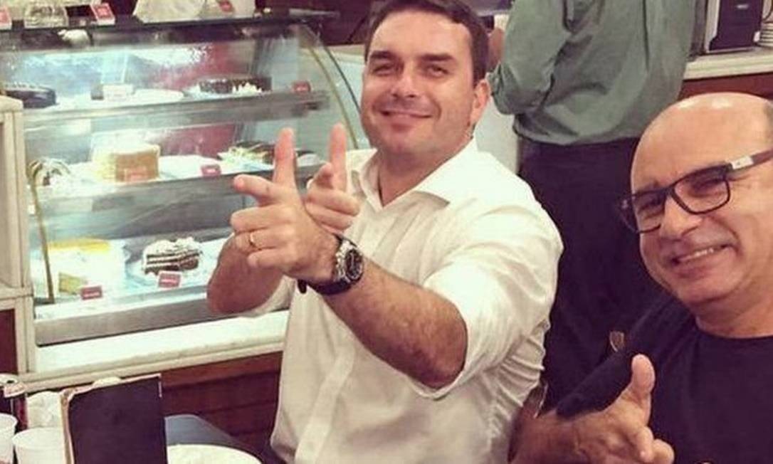 Flávio Bolsonaro e Fabrício Queiroz