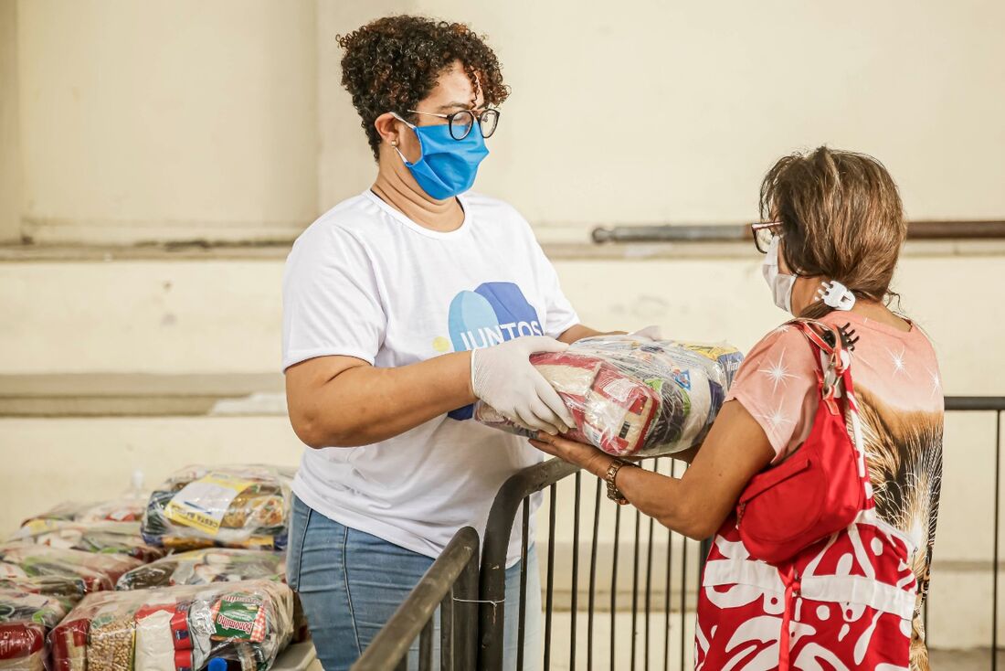 Doações ajudam a garantir segurança alimentar