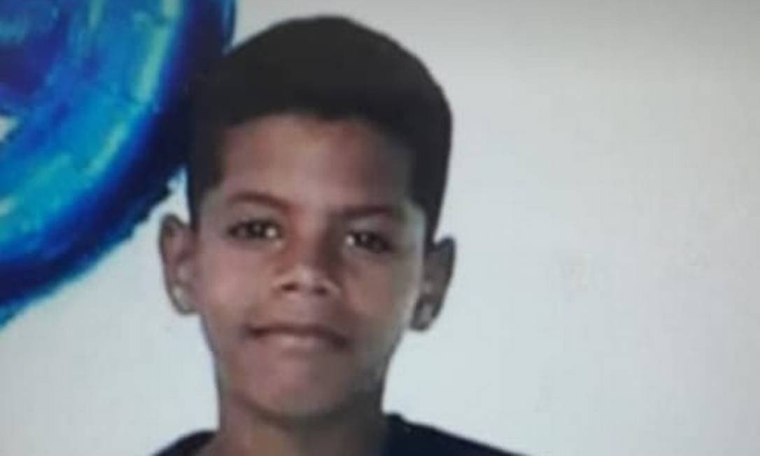 Kauã de 11 anos, morto na favela da Maré