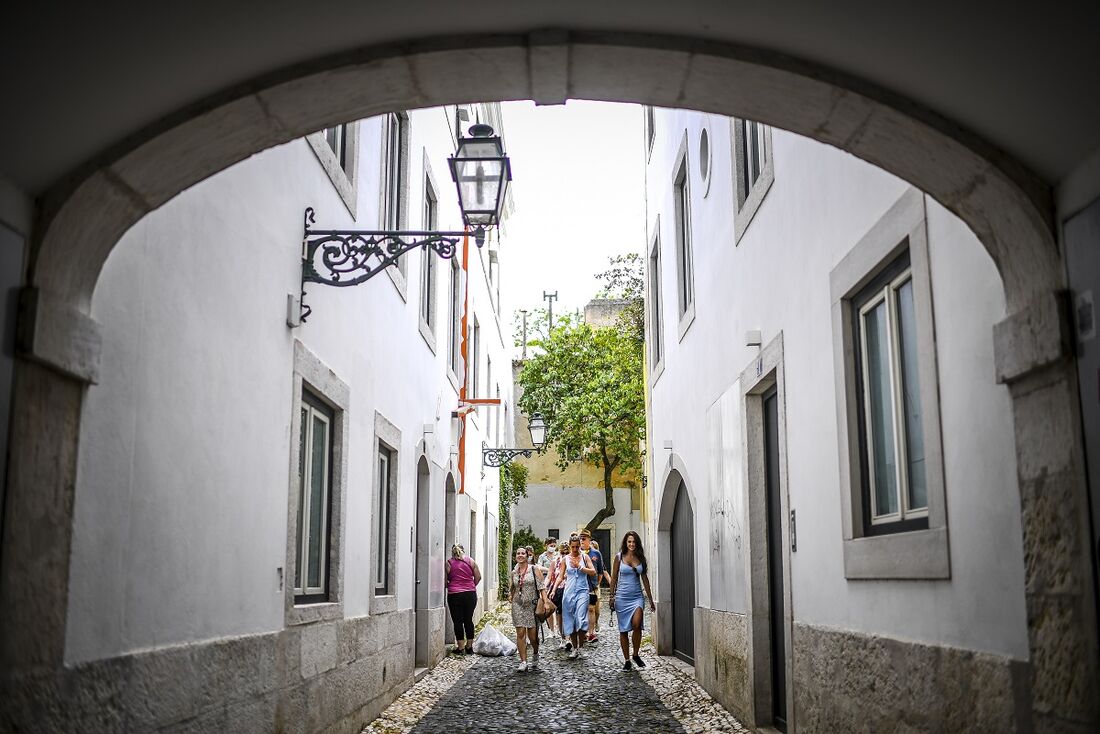 Turistas em Lisboa, Portugal