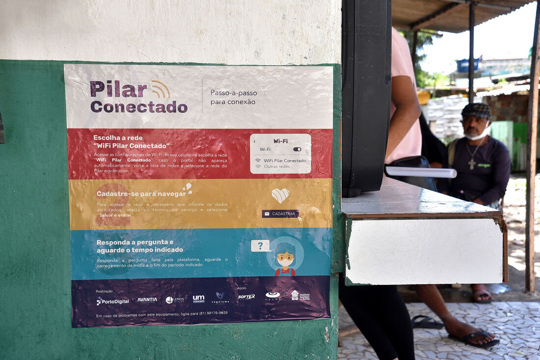 Pilar Conectado oferece sinal gratuito de internet para 800 moradores