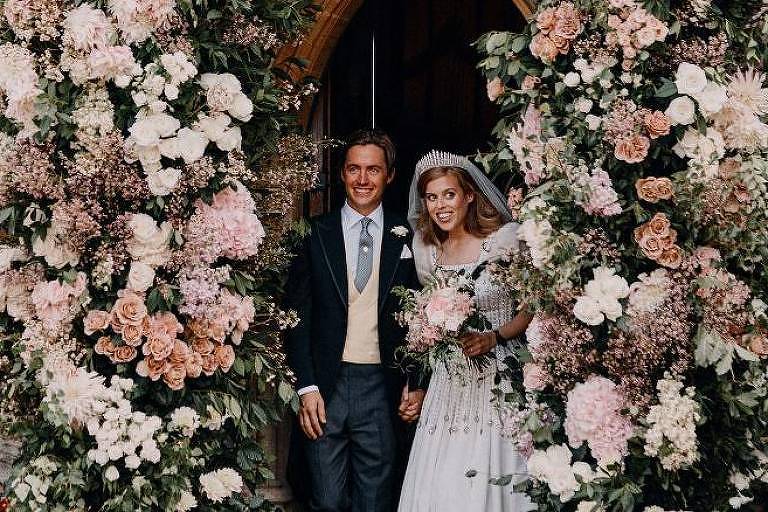 Foto do casamento secreto da princesa Beatrice com milionário italiano