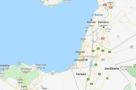 Palestina é um pontilhado dentro do território de Israel