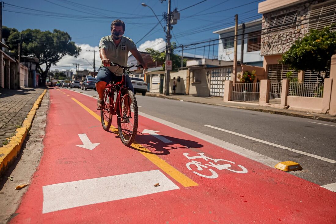 Ciclofaixa em Beberibe