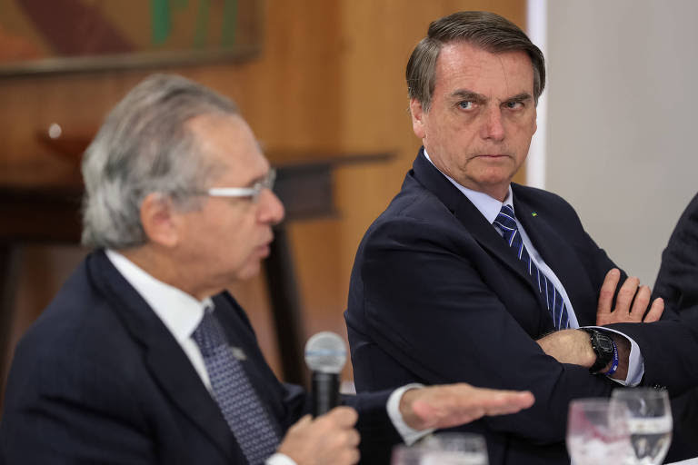 Paulo Guedes e Jair Bolsonaro