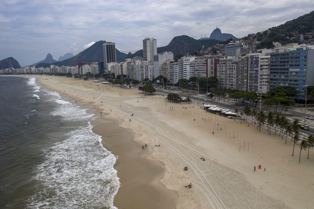 Praia de Copacabana, no Rio de Janeiro