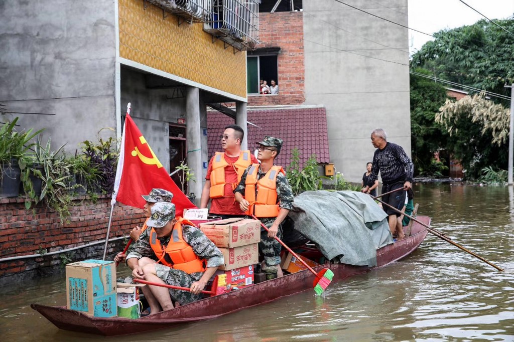 Inundações na região sudoeste da China