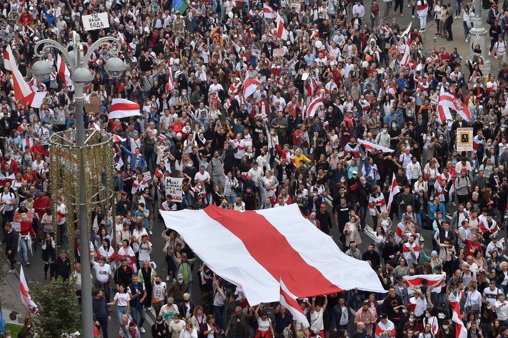 Protestos em Belarus