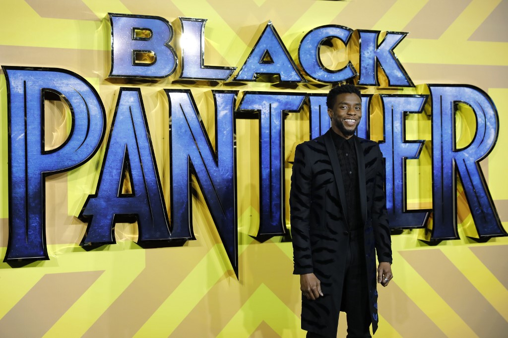 Chadwick Boseman foi aclamado pelo papel do heroi Pantera Negra