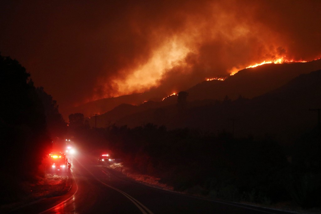 Incêndio florestal na Califórnia