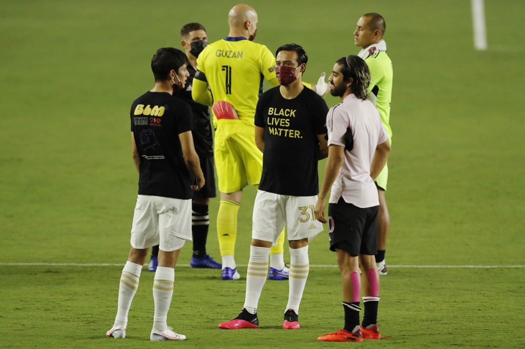 Jogadores do Inter Miami e do Atlanta United