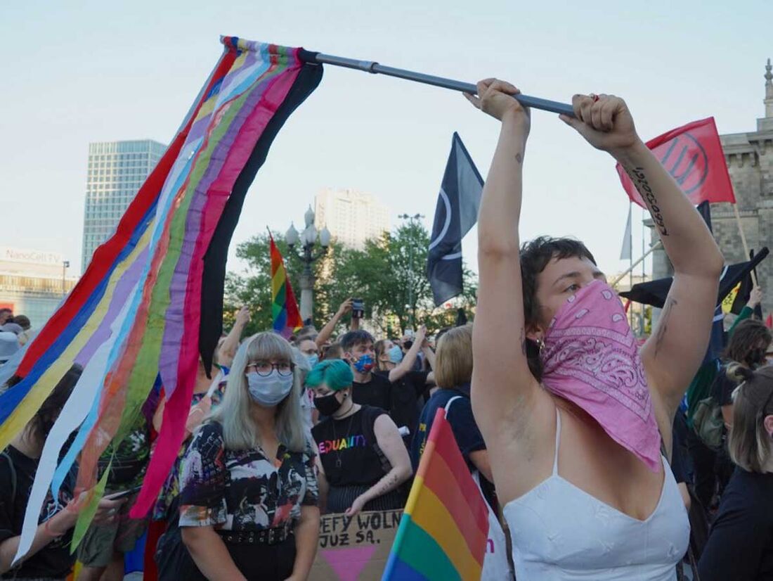 Manifestação na Polônia