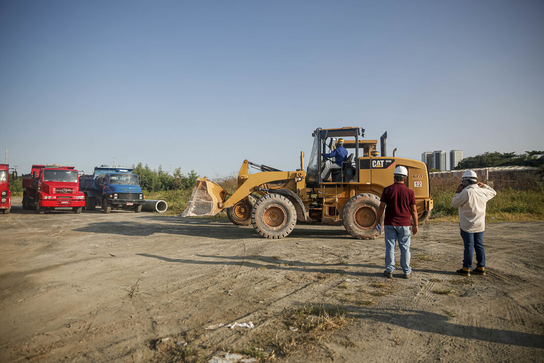 Obras do Habitacional na comunidade do Bode, no Pina