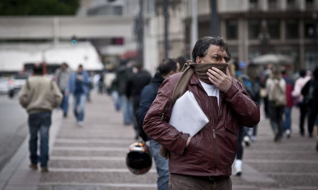 Frio nas ruas de São Paulo