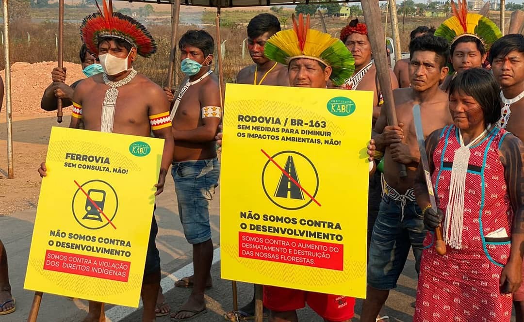 Protesto de indígenas no Pará