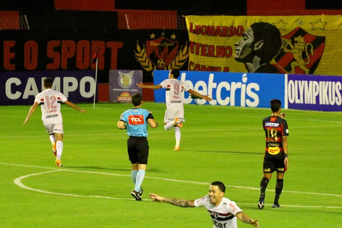 Pablo anotou o único gol do jogo na Ilha do Retiro