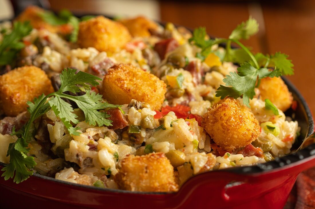 Gratinado de frutos do mar