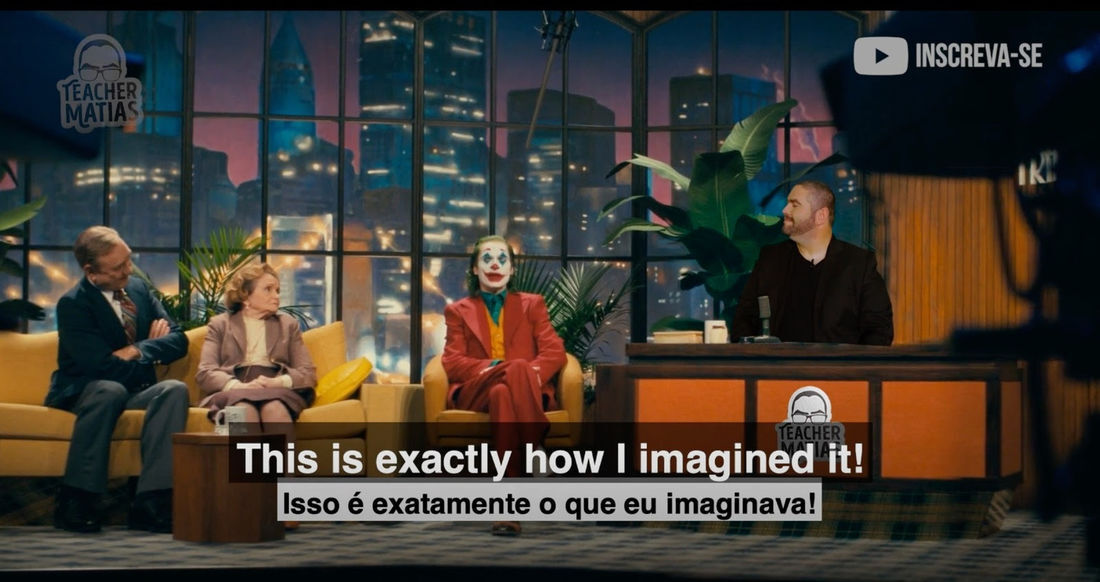 “Coringa” (2019) é um dos filmes utilizados pelo teacher Matias na hora de ensinar