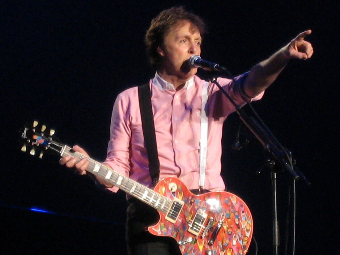 O cantor Paul Mccartney